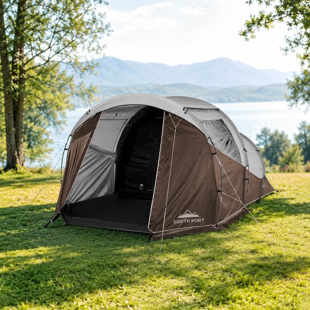Carpa De Camping Para 4 Personas South Port By Gadnic Impermeable Protección Solar UPF50+ Familiar 