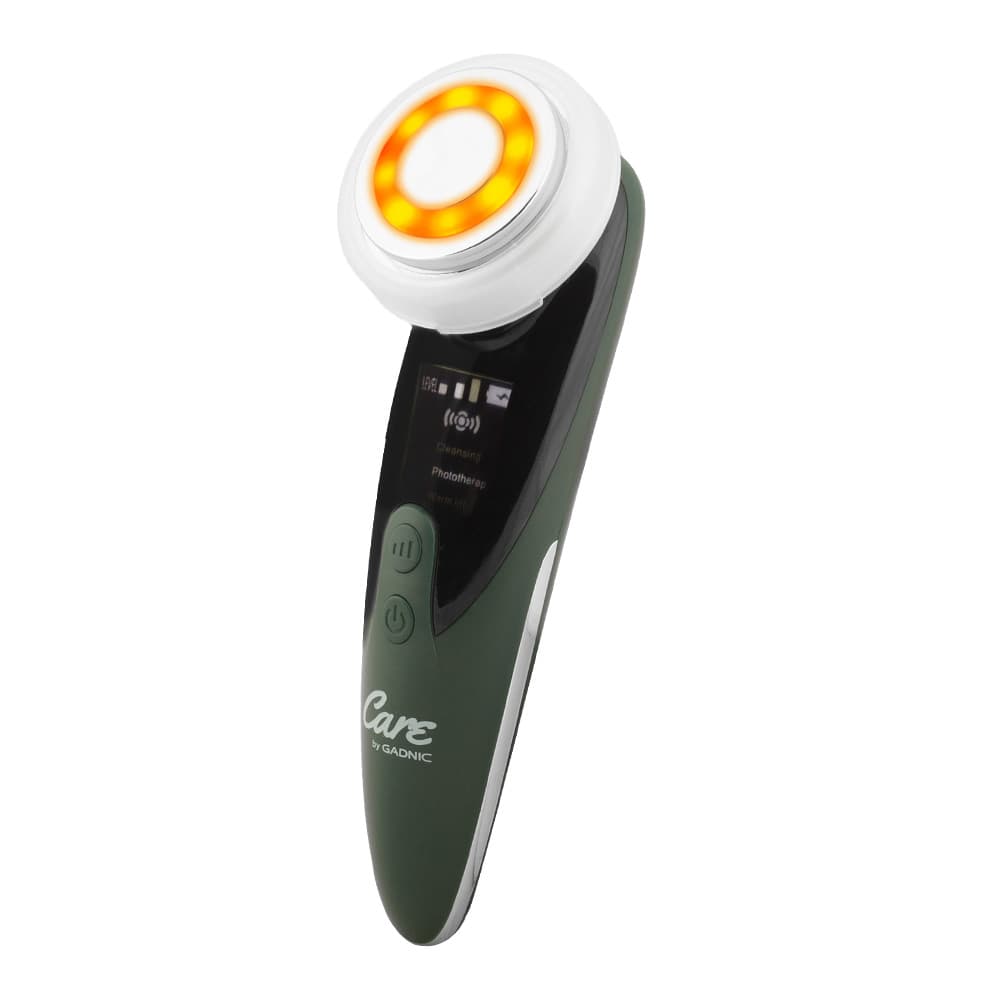 Masajeador Facial Radiofrecuencia Gadnic CPLED1 Rejuvenecedor Radiofrecuencia LED Luz Roja Azul EMS 3 Intensidades Batería 500 mAh 