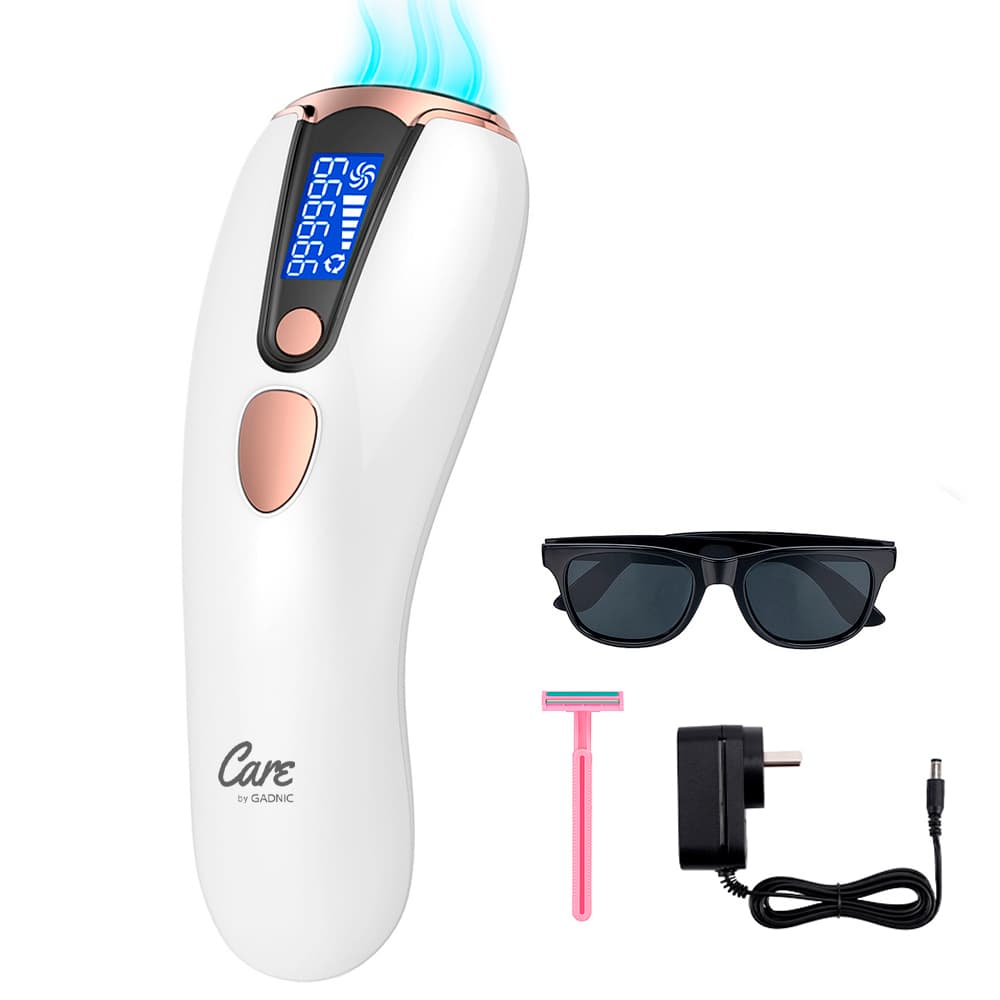Depiladora Definitiva Gadnic Láser Filtro UV Portable  36W 5 Niveles Pantalla LED 999.999 Pulsos 