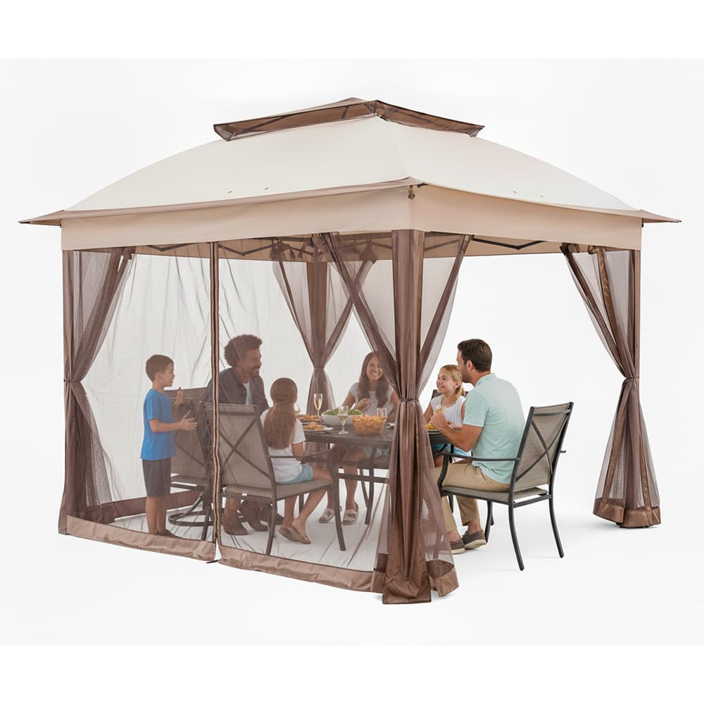 Gazebo Mosquitero Gadnic Gard Tienda de Sombrilla Instalación Simple