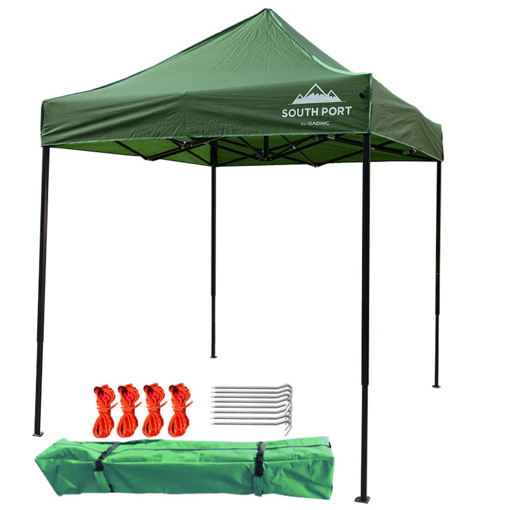 Gazebo Sin Paredes Gadnic 2x2 mts Impermeable Tubos Acero Reforzado Altura 4 Niveles 