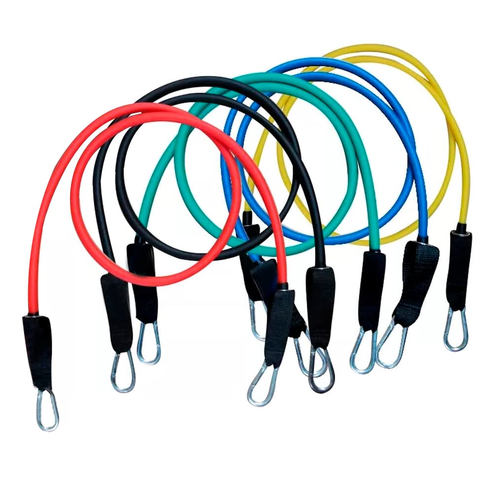 Bandas Elásticas Gadnic Kit x5 1.2mts 5 Intensidades  Anclajes y Accesorios