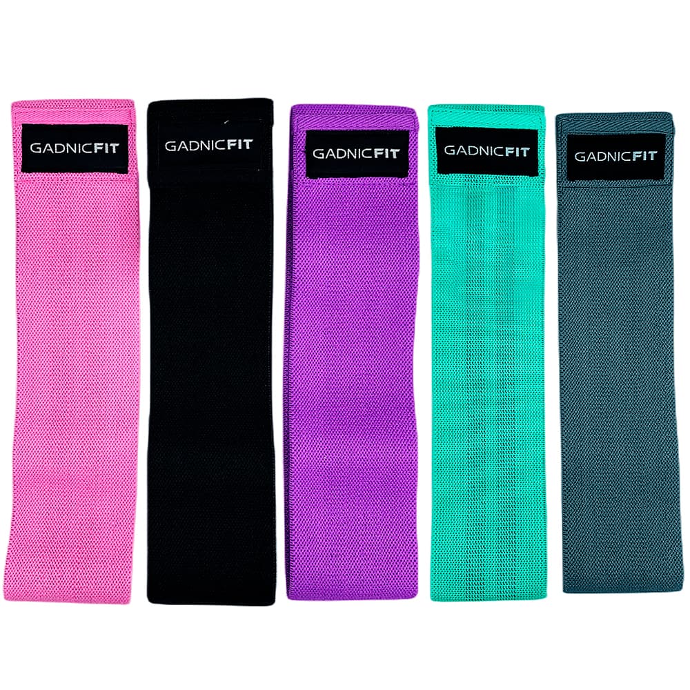 Set x5 Bandas Elásticas Gadnic Isométricas Entrenamiento Ejercicio Gimnasio