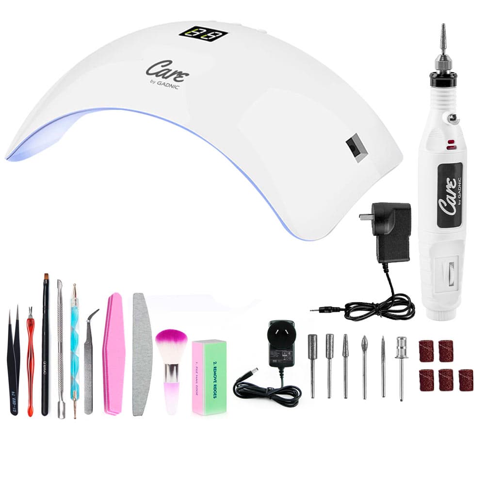 Kit Cabina UV Para Uñas S8000 48w  Torno Para Manicura Portable 