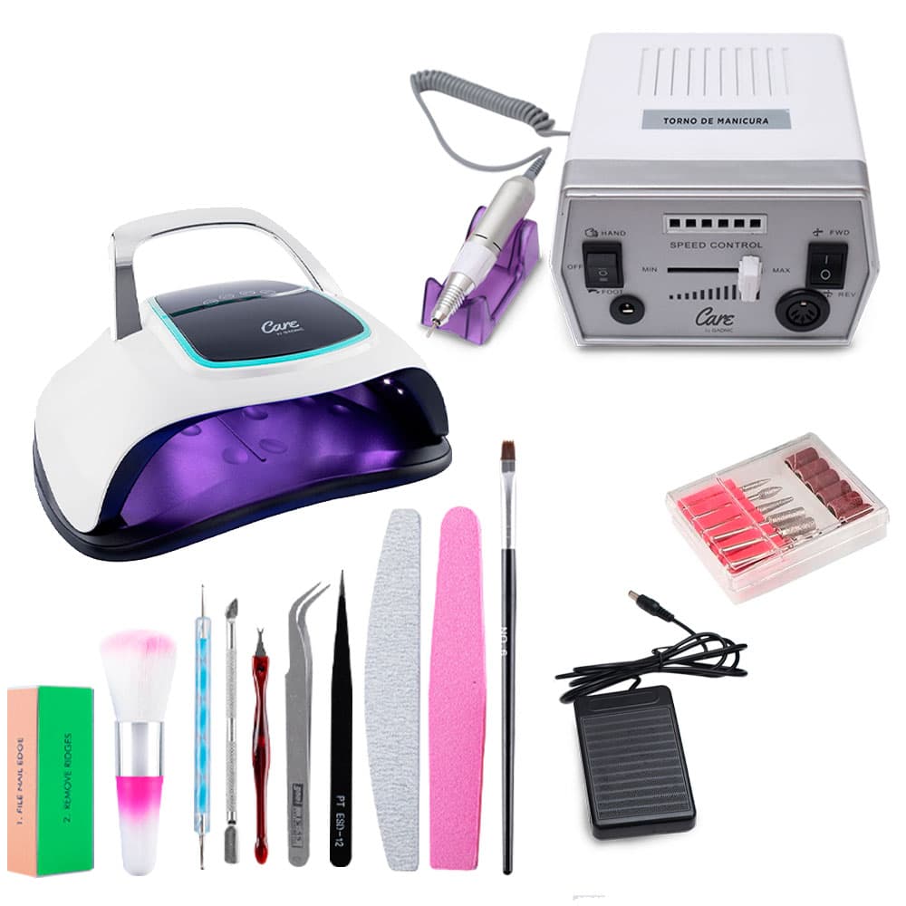 Kit Lámpara LED UV 108W BQ6 PRO  Torno para Uñas Eléctrico