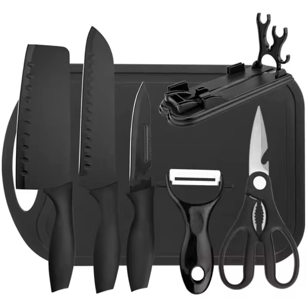 Set Cuchillos 7 Piezas Gadnic Cocina Acero Inoxidable 
