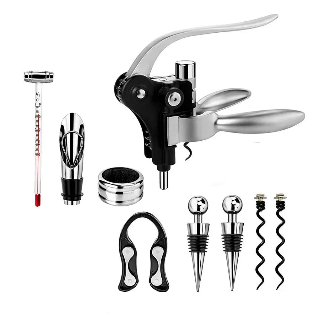 Kit Regalo Sacacorcho + Accesorios  + Aireador Vino