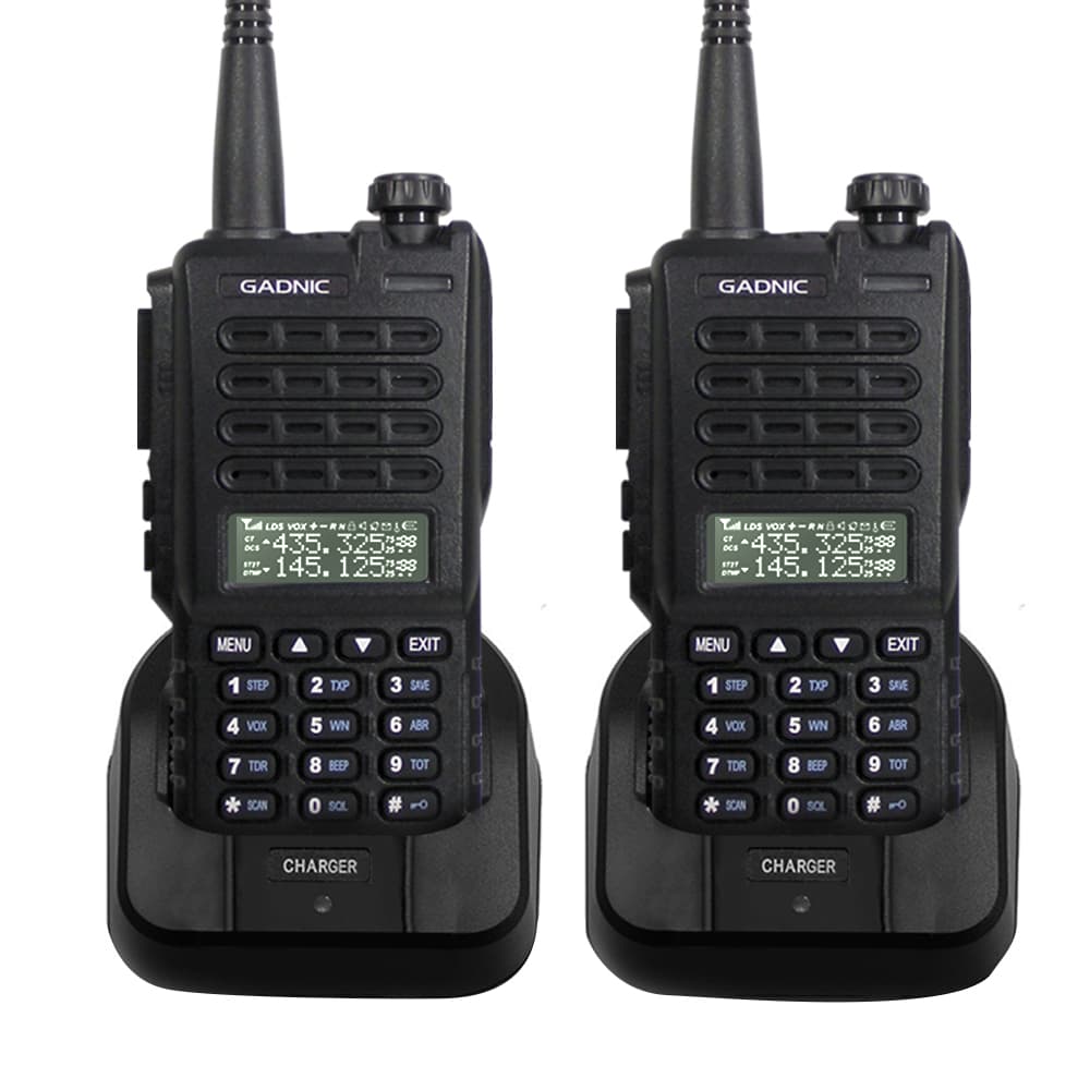 Handy Gadnic WK88 Kit x2 Bi-Banda 10w 128CH Hasta 12km + 4 Baterías y 2 Manos Libres