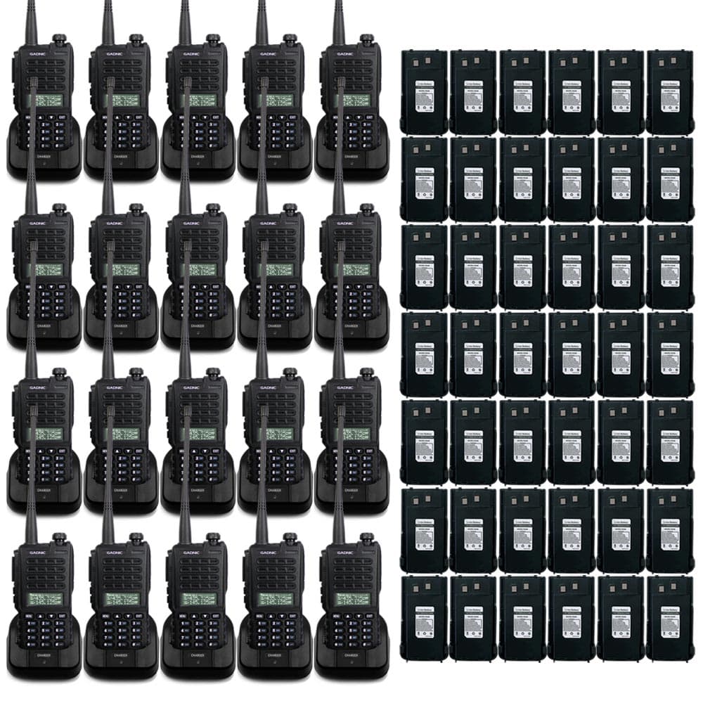 Handy Gadnic WK88 Kit x20 Bi-Banda 10w 128CH Hasta 12km + 40 Baterías y 20 Manos Libres