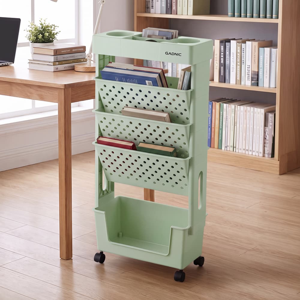 Organizador Móvil Gadnic Multicapa Con Ruedas Para Libros Y Escritorio