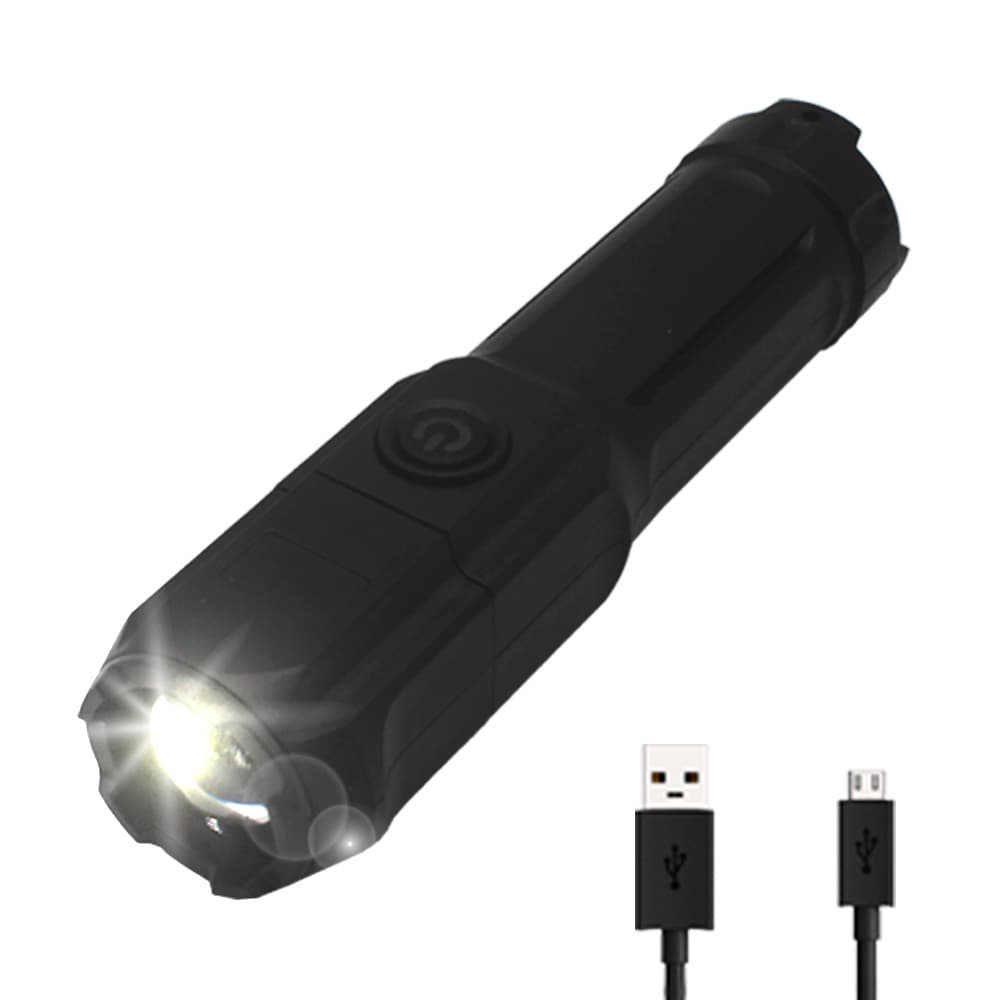 Linterna Táctica Gadnic Led Multiuso Caza Camping Carga Usb