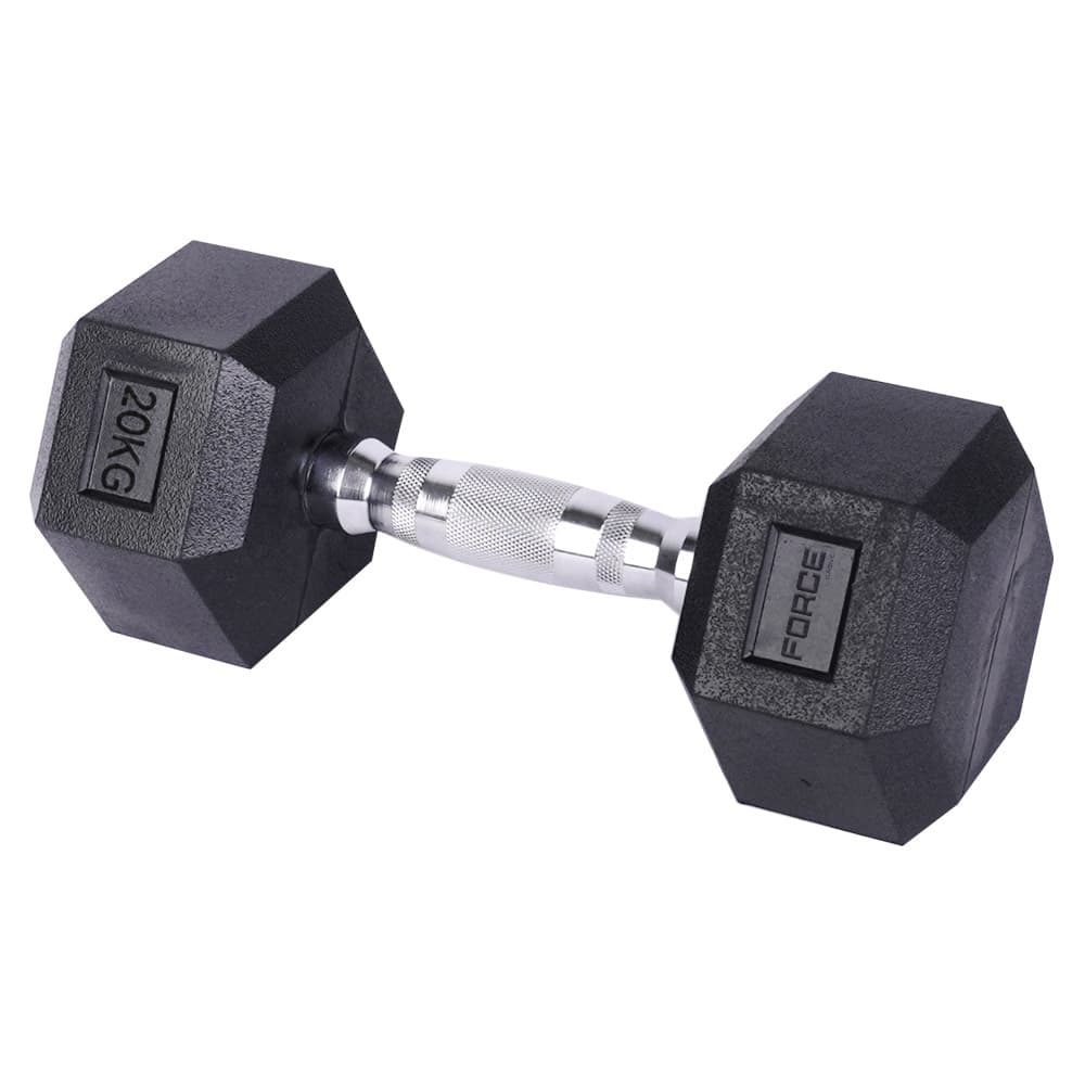 Mancuerna Hexagonal Force By Gadnic 20KG Agarre Seguro 