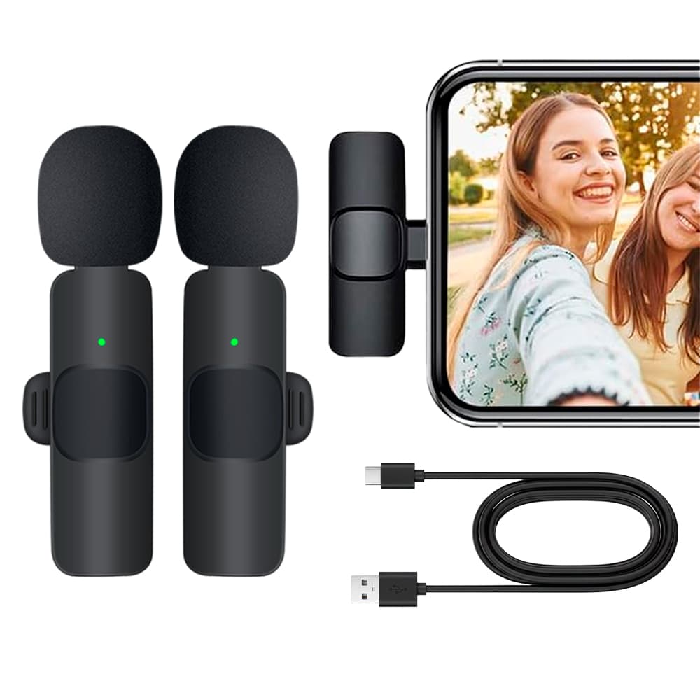 Set Micrófonos Inalámbricos Minis Gadnic Usb Tipo C