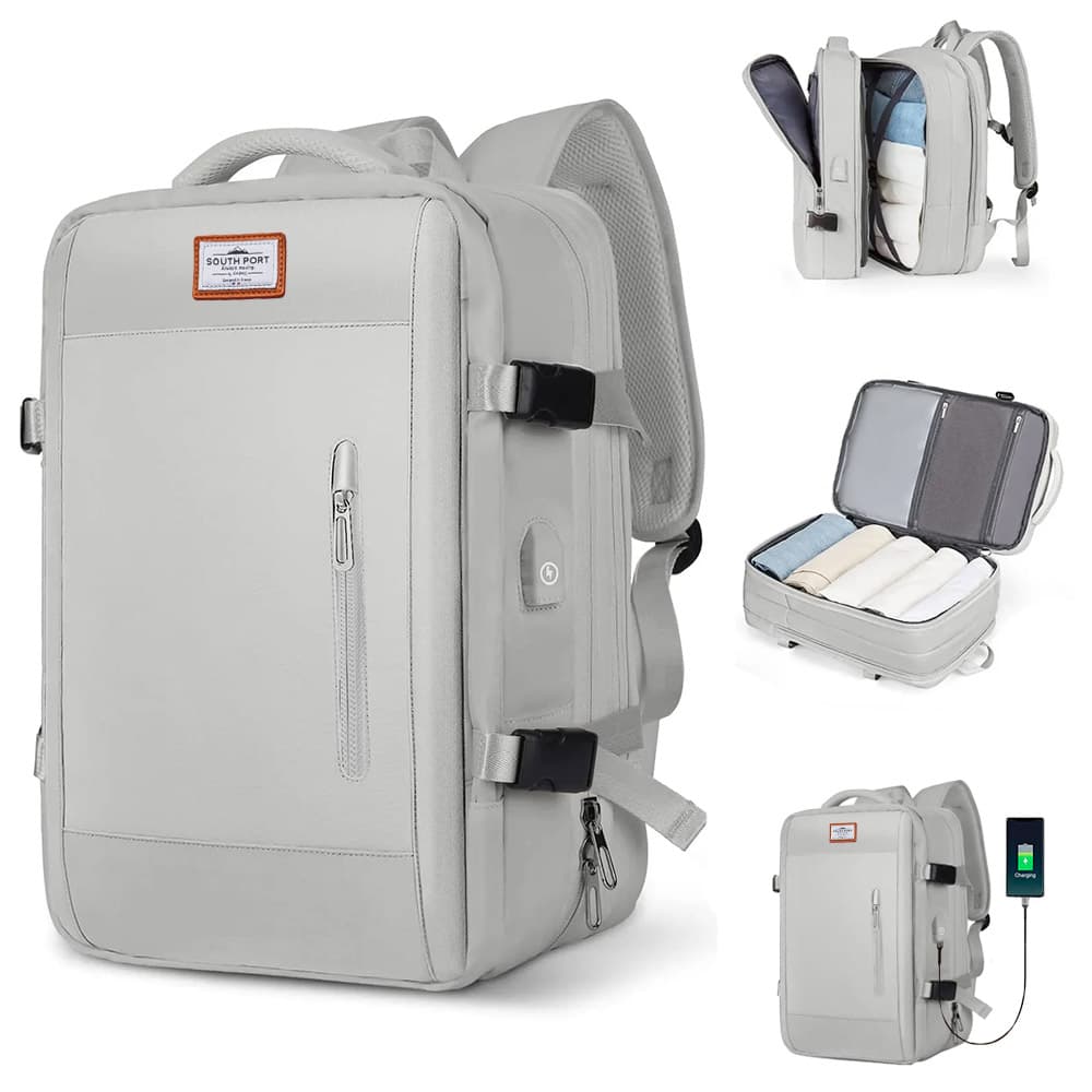 Mochila de Viaje SouthPort By Gadnic Tipo Carry On Expansible Impermeable 