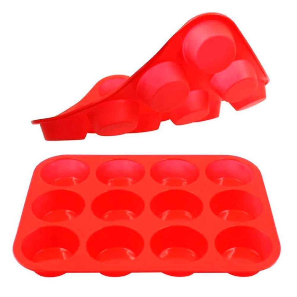 Molde de Silicona Gadnic x12 Cupcakes Frio Calor 