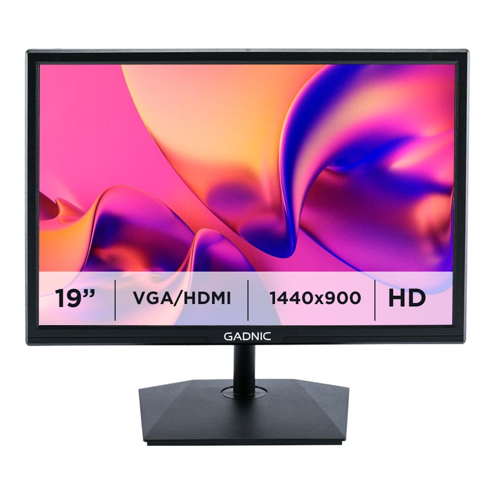 Monitor Led Gadnic 19"  Full Hd 75hz Hdmi Vga
