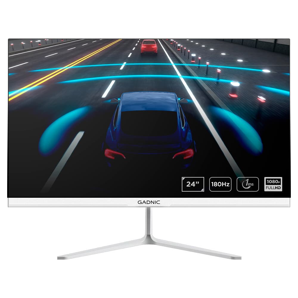 Monitor Gaming Gadnic 24 Plana IPS FHD 180Hz Sin Bordes 