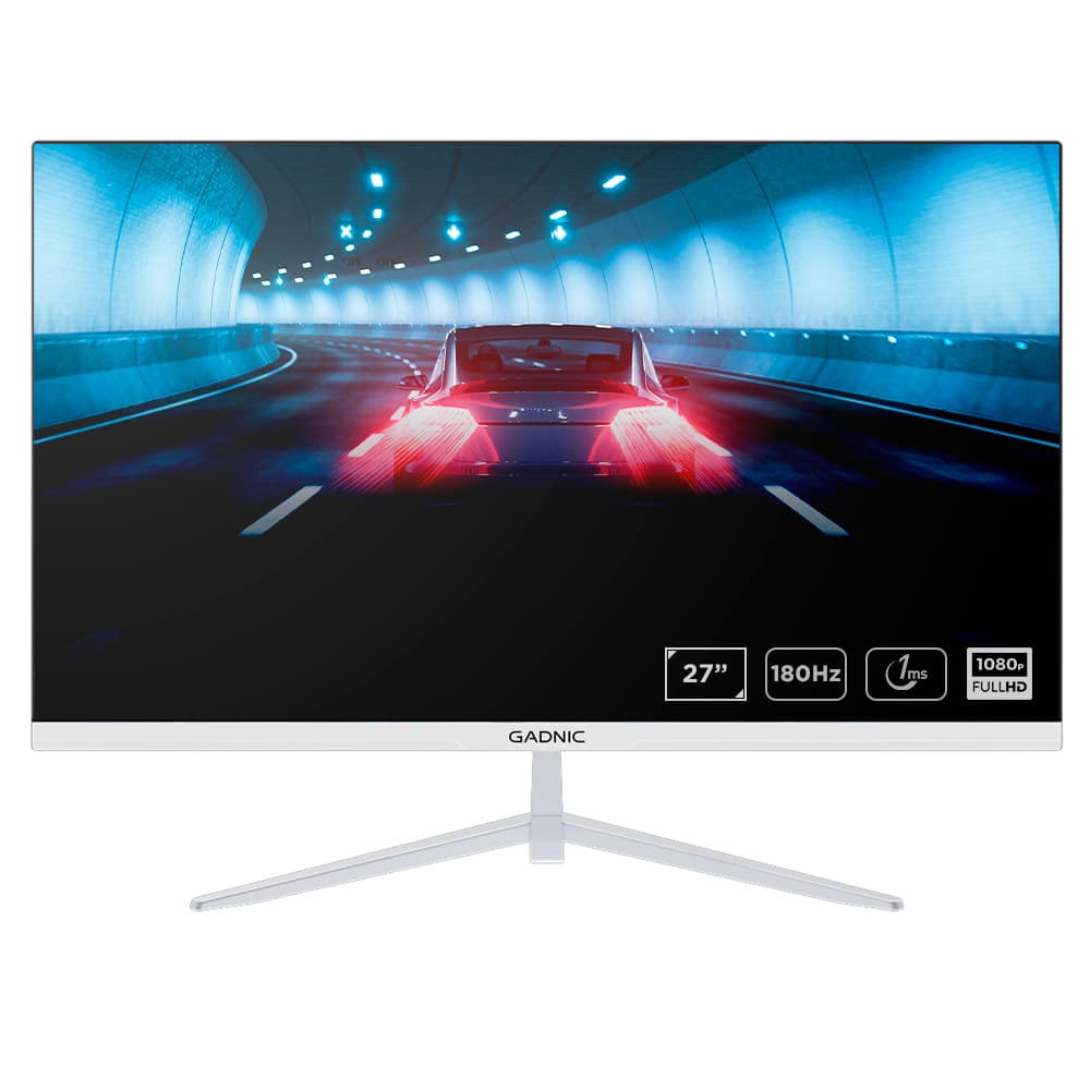 Monitor Gaming Gadnic 27" Plana IPS FHD 180 Hz Sin Bordes 1 Ms