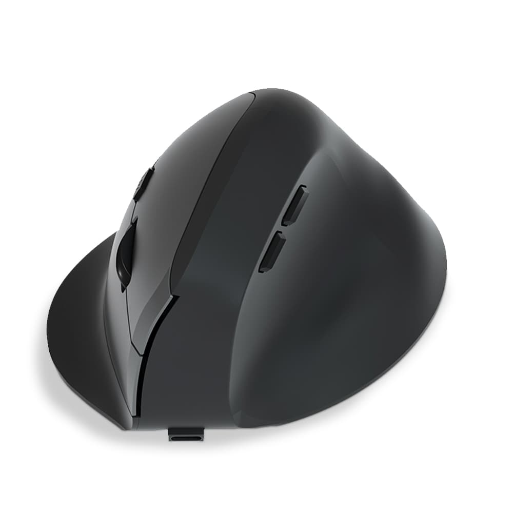 Mouse Vertical Ergonómico Gadnic Recargable Conexión Inalámbrica 5.2 y 2.4G 3 Niveles DPI Batería 500mAh USB-C