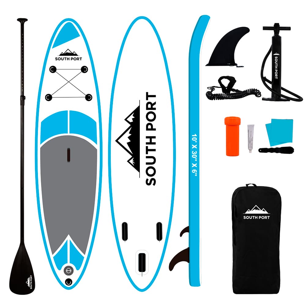 Tabla Paddle Surf South Port By Gadnic Inflable Base Antideslizante Stand Up Board 305 cm Con Remo y Quilla