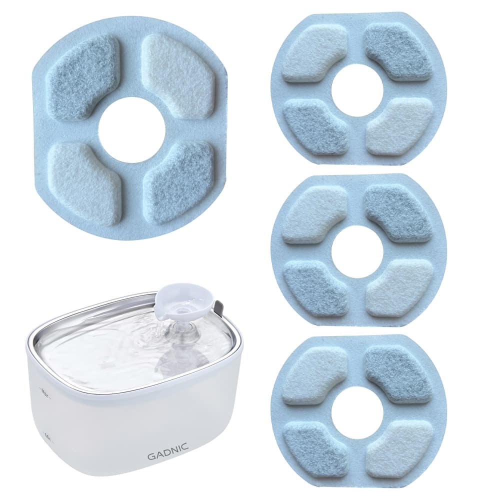 Pack de 4 filtros de repuesto Gadnic para bebedero PETBEB14 SM-669S originales 