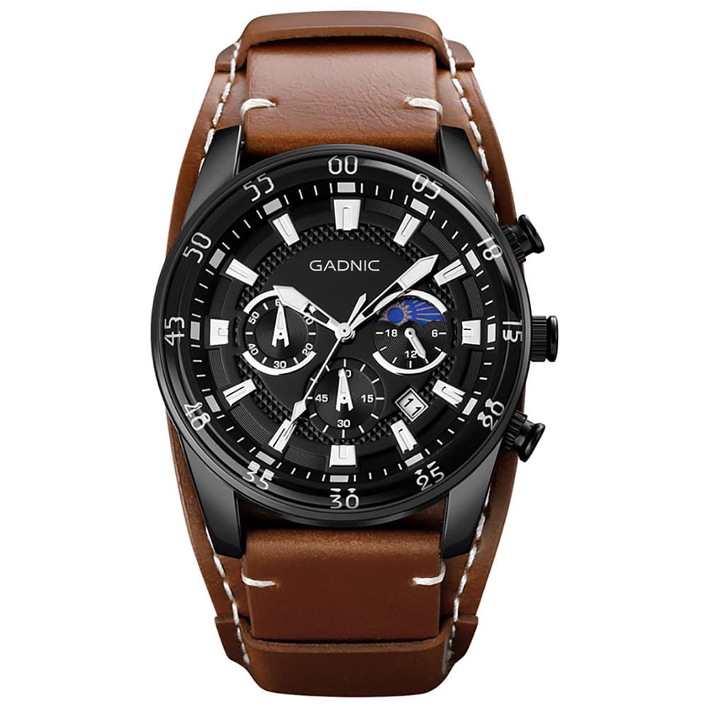 Reloj De Cuarzo Gadnic Elegante Resistente Al Agua