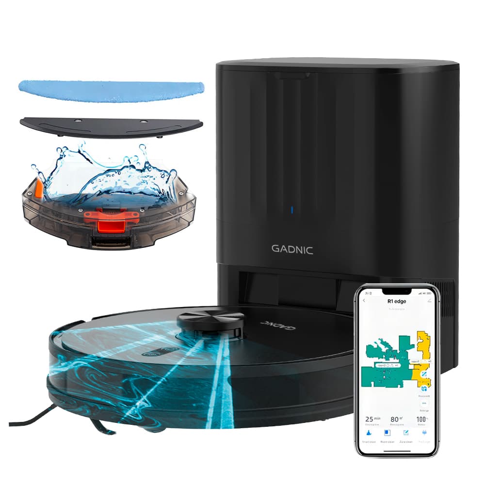 Aspiradora Trapeadora Robot Gadnic AC800 Con Base Carga Mapeo Inteligente Usado