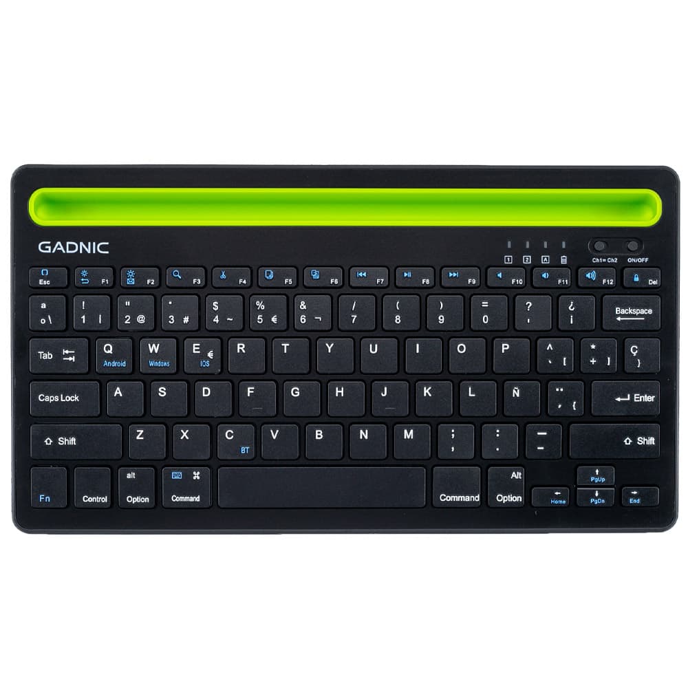 Teclado Gadnic BT Retroiluminado Compatibilidad Universal 