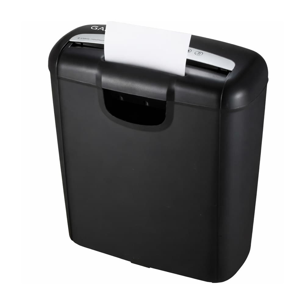 Trituradora de Papel para Oficina Gadnic Destructora Documentos 6 hojas P2 Capacidad 12 Litros 