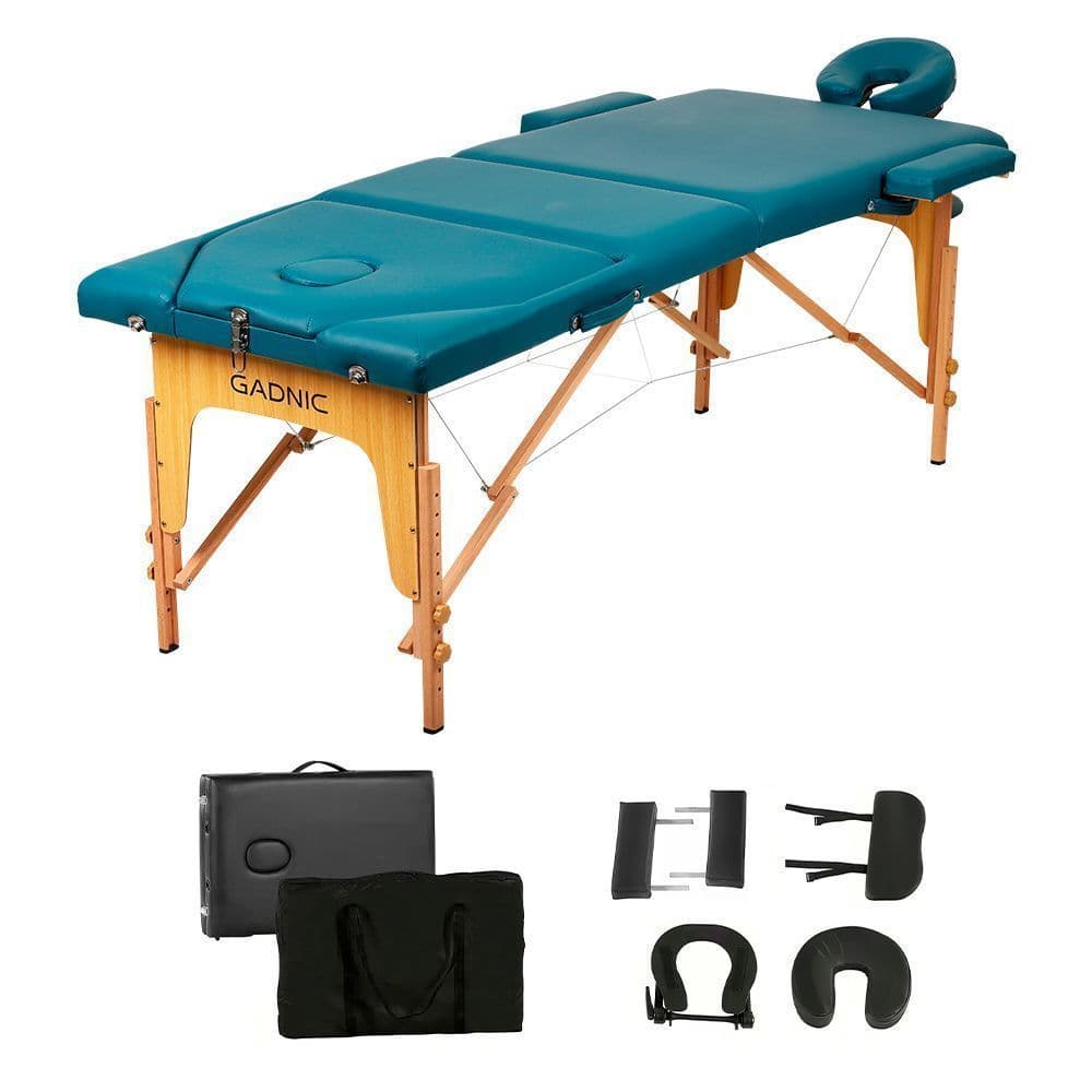 Camilla Para Masajes Gadnic Portable 3 Secciones Alta Resistencia Hasta 300 Kg Altura Ajustable