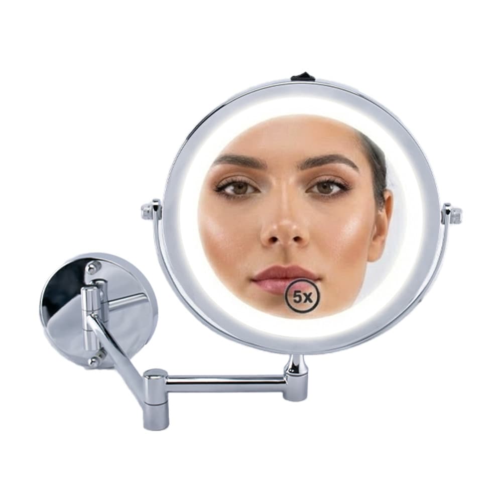 Espejo De Maquillaje Care By Gadnic Led De Pared 360 Circular