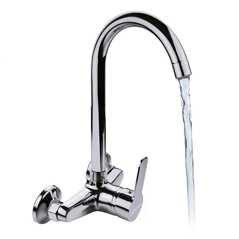 Grifería Monocomando Rieti By Gadnic De Pared Baño y Cocina Giro 360°