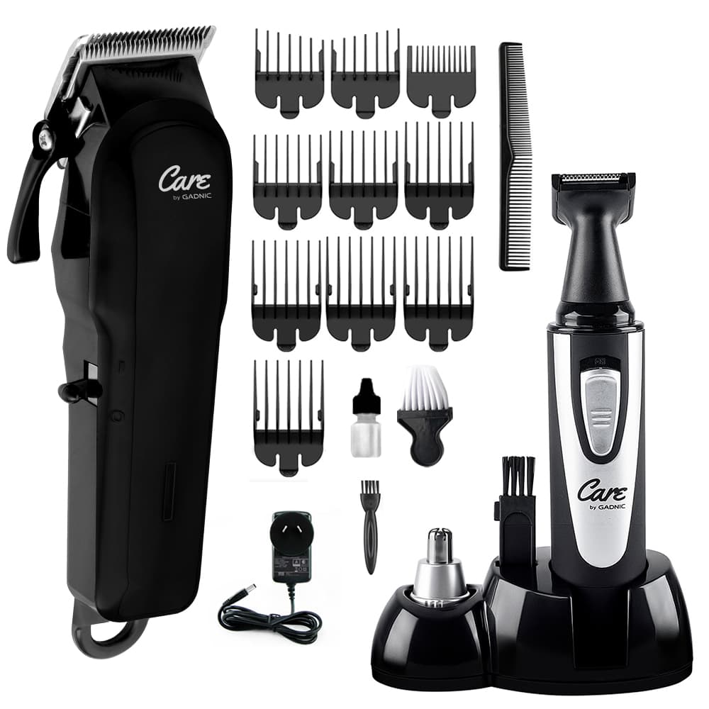 Kit Peluqueria Barberia Cortadora De Pelo Patillera Profesional