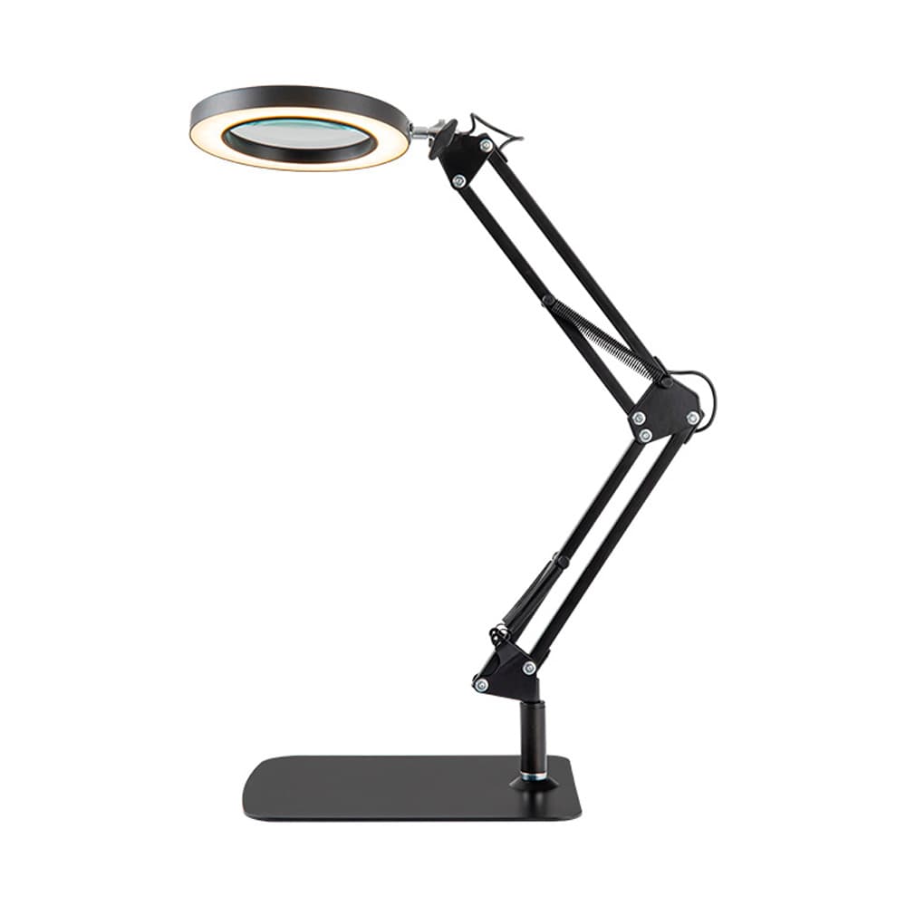 Lámpara Led De Escritorio Gadnic Con Lupa 3 Luz Ajustable