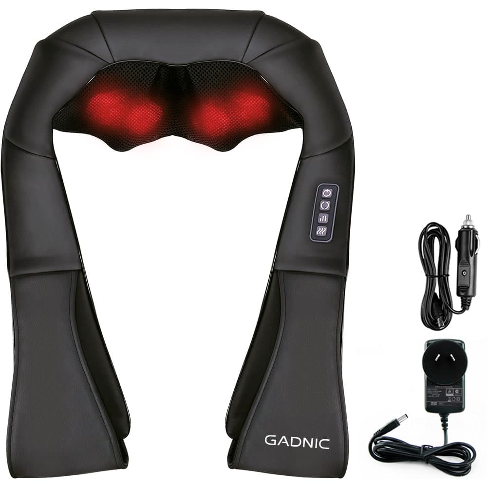 Masajeador Gadnic Cedro Cervical 8 Nodos Shiatsu Terapia de Calor 3 Niveles