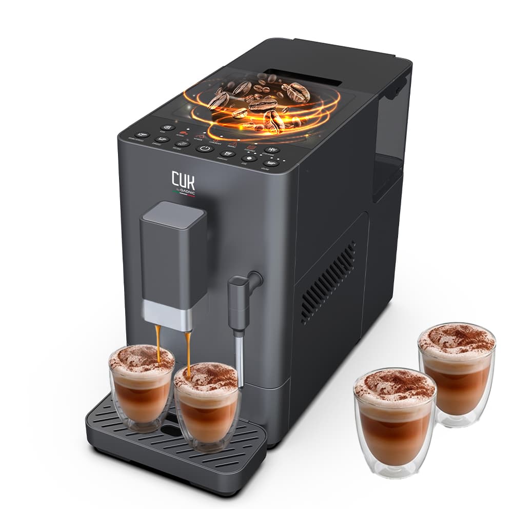 Cafetera Espresso CUK by Gadnic 20 Bar Espumador de Leche 1350W 17L Filtro de Acero Inoxidable