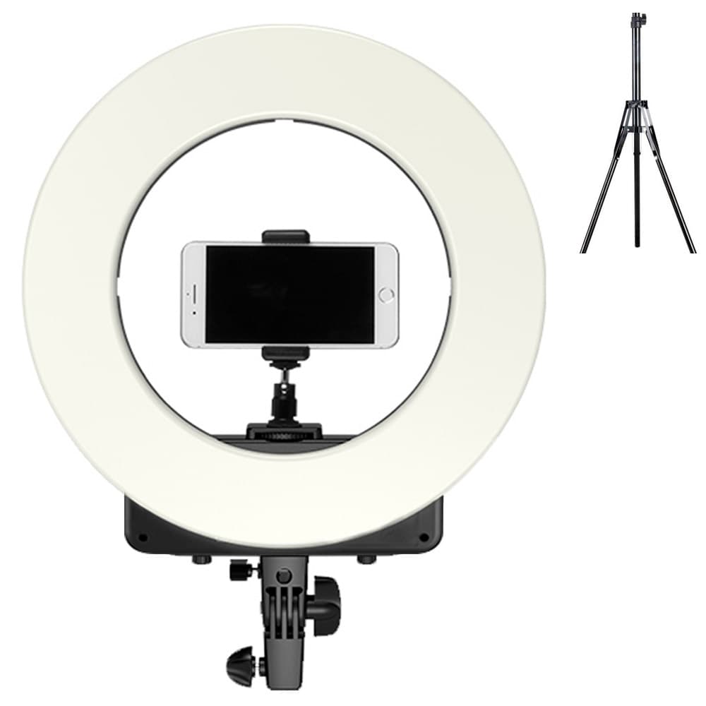 Aro de Luz Led Gadnic 46cm 18" Efecto Profesional Cálida y Fría + Trípode